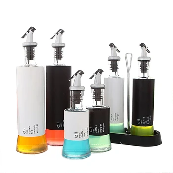 

Household glass oil bottle soy sauce vinegar bottle sesame oil pot set oil bottle wine bottle kitchen supplies cruet