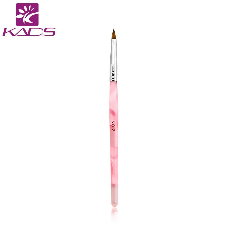 

KADS 10pcs Size 2# Nail Tool Kolinsky Sable Brush Acrylic Nail Art Builder Brush Design For Nail Art Painting DIY Brush