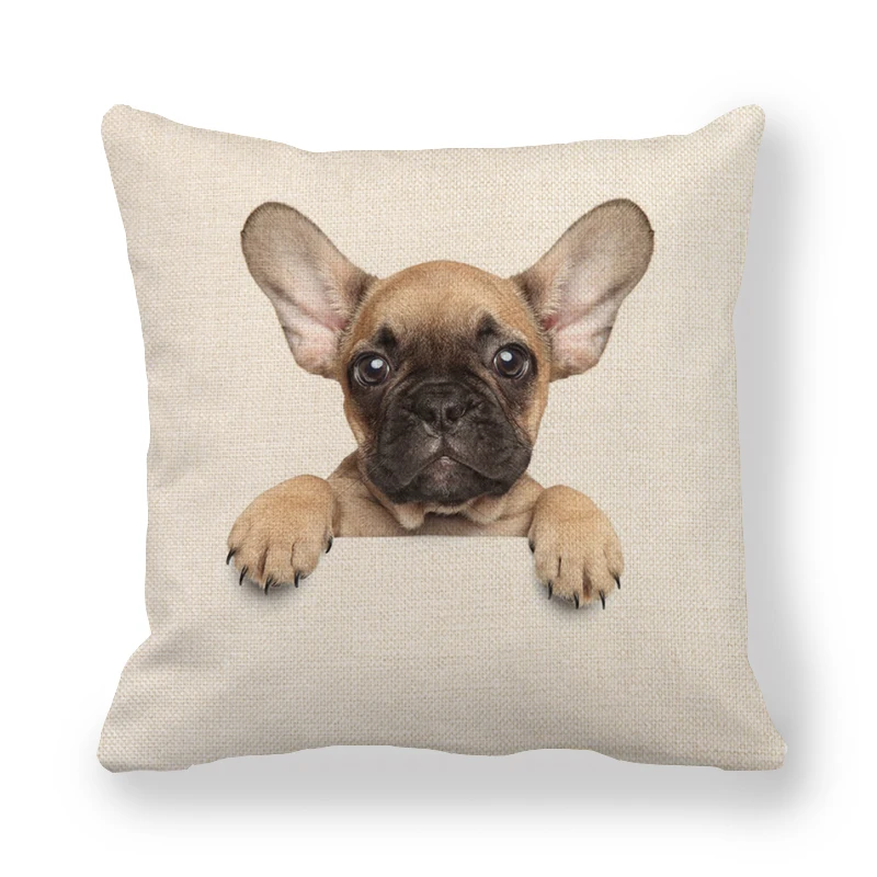 45 см* 45 см наволочка для домашних собак льняная/хлопковая наволочки для диванной подушки и домашняя декоративная Подушка Крышка - Цвет: 18