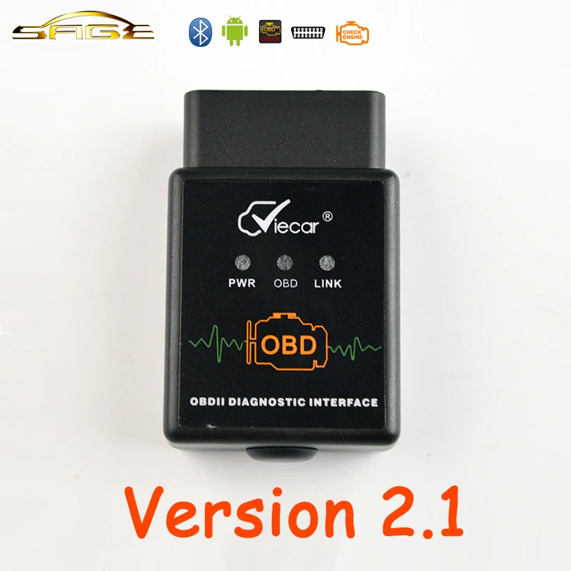VIECAR V2.1 ELM327 Bluetooth ELM 327 OBDII / OBD2 Car Diagnostic
