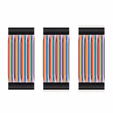 40pcs Dupont jumper wire cable 10cm male to male,female to female,male to female Dupont jump wire line 2.54mm breadboard cable
