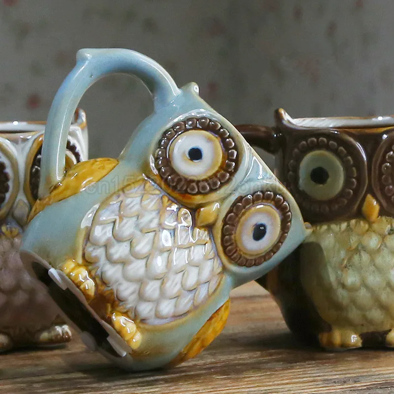 

500ml New Creative Ceramic Coffee Mug Animal Model Coffee Cup Beer Cup Best Gift for Friend