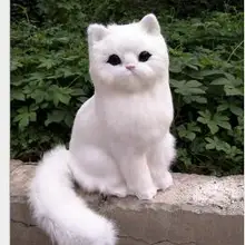 WYZHY моделирование животных персидский кот украшения статичная игрушка модель фотографии Статуэтка обучение маленьких детей