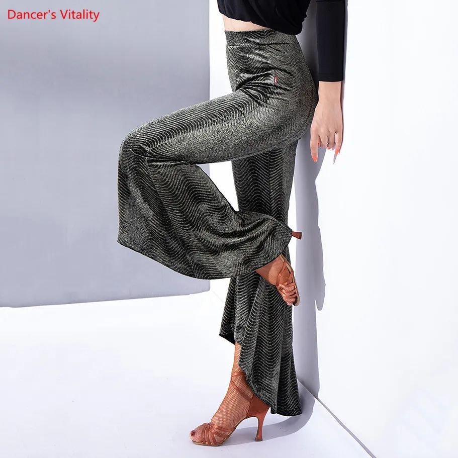 2018 New Latin dance Trousers Women Dance Costumes Fashion Bell bottoms