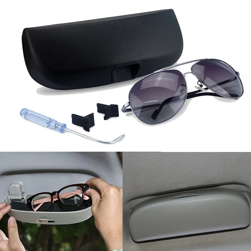 Car Sunglasses Storage Box Eyeglasses Holder Case For Mercedes Benz