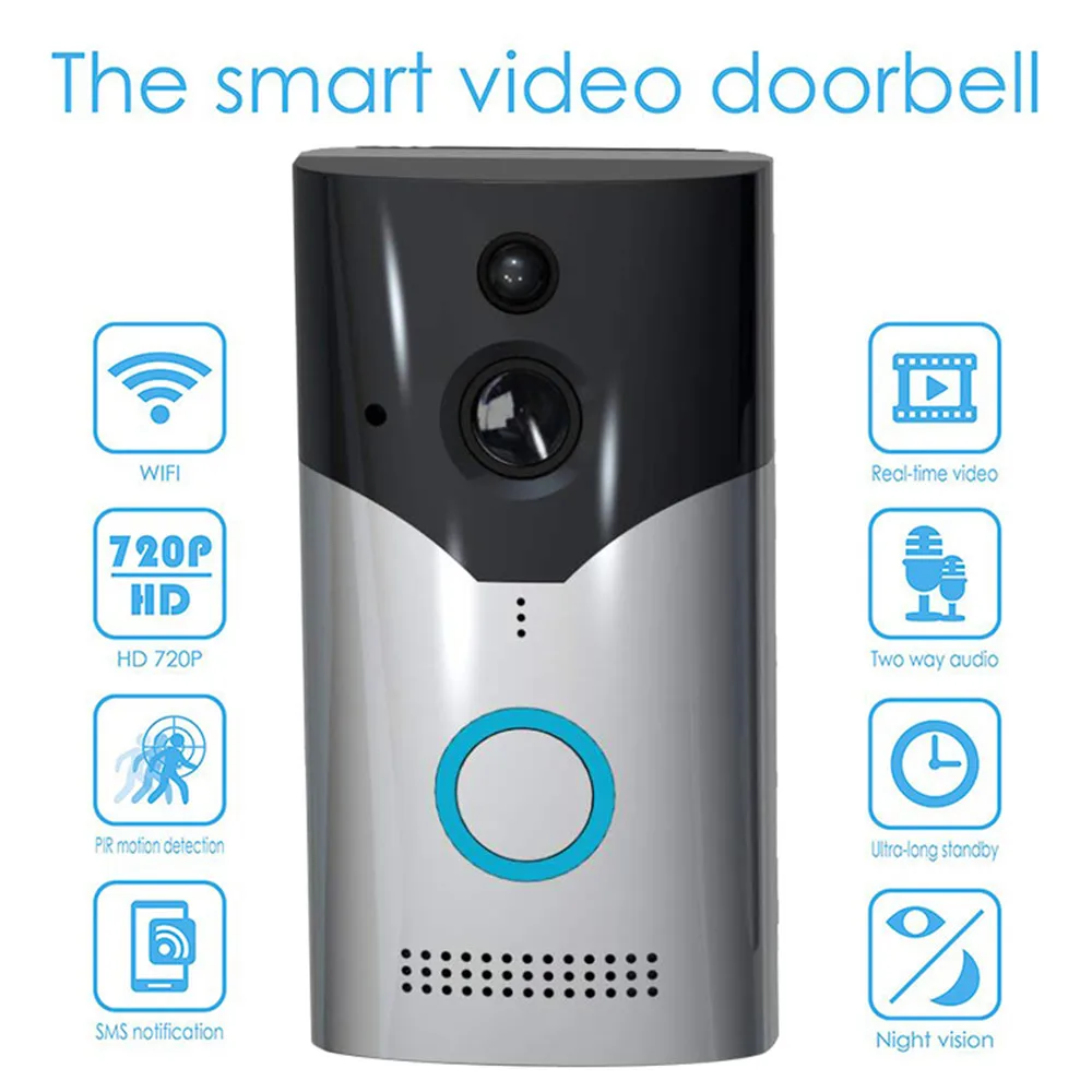

5 WIFI Doorbell Smart IP Video Intercom Video Door Phone Door Bell Camera For Apartments IR Alarm Wireless Security Camera
