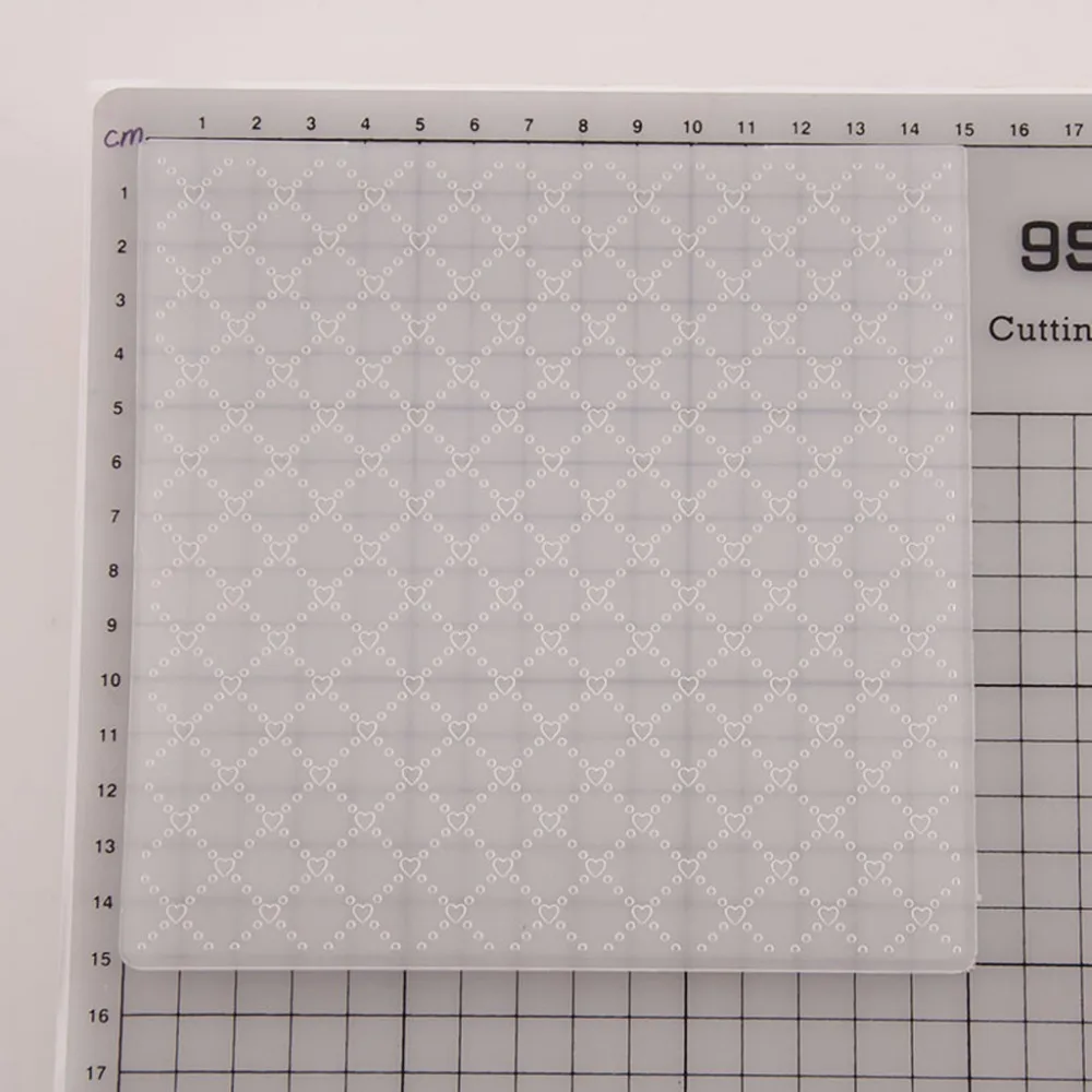

Plastic Embossing Folder Template DIY Scrapbook Photo Album Card Making Decoration Crafts Heart-S001