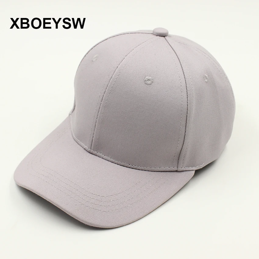 

XBOEYSW Washable Cotton Adjustable Solid Color Baseball Cap Color Snapback Cap Unisex 55 To 60cm