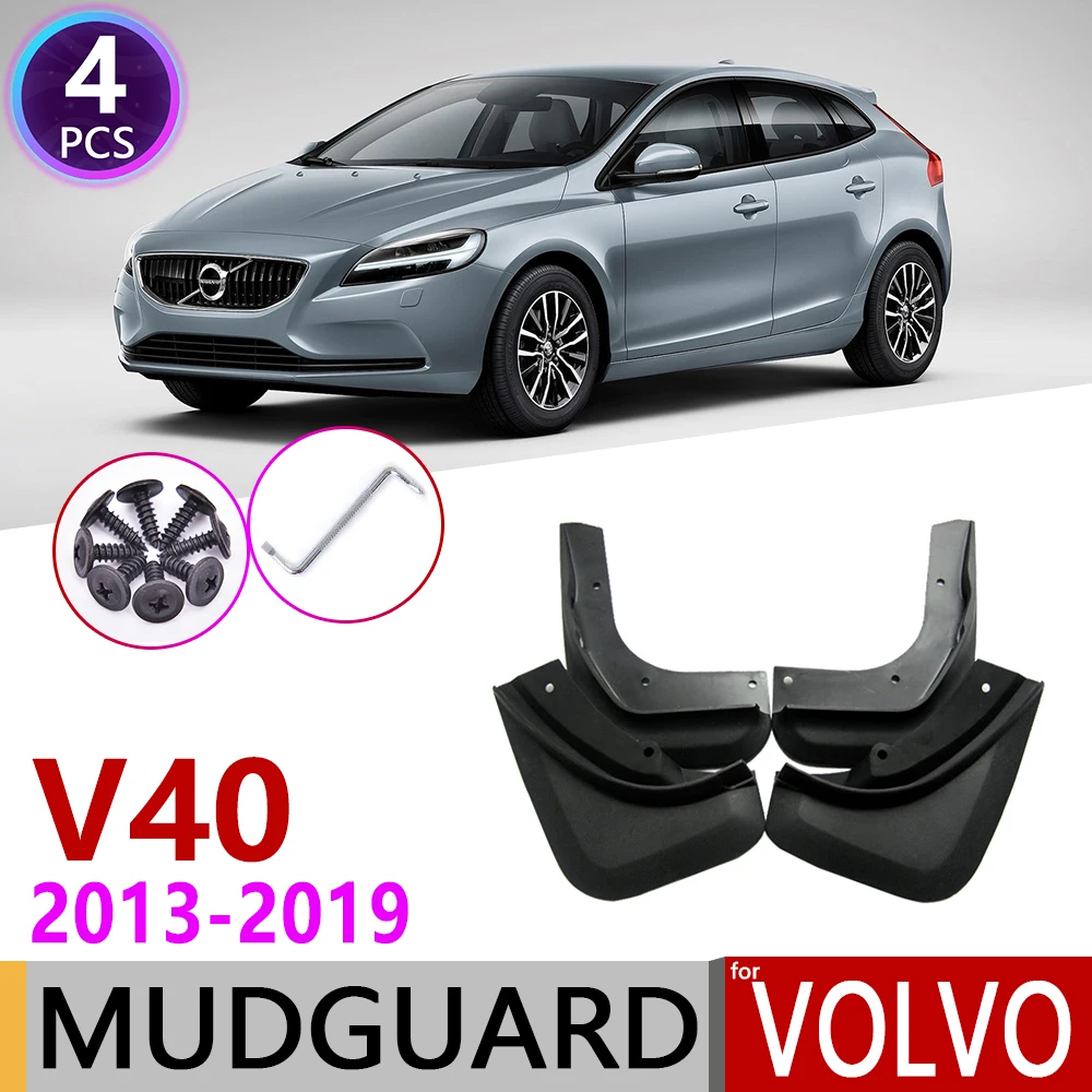 Front Rear Car Mudflap for Volvo V40 2013~ Fender Mud Guard Flap Splash Flaps Mudguards Accessories