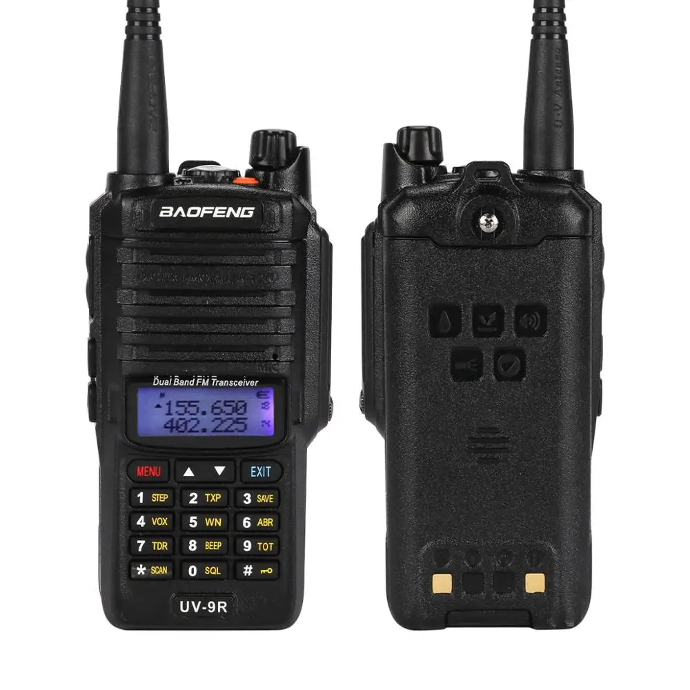 

Baofeng 1800mah 5W UV-9R IP67 waterproof Walkie Talkie Dual Band VHF/UHF CTCSS DCS Walkie Talkie Portable Radio