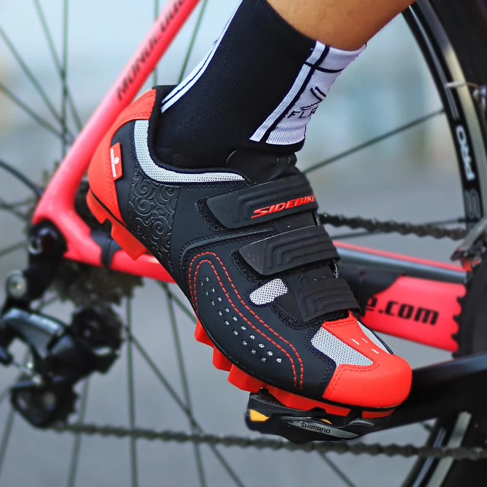 

MTB Cycling Shoes Zapatillas Ciclismo Professional Men Women Breathable Bike Shoes Bicycle Self-Locking Athletic Hook Loop Shoes