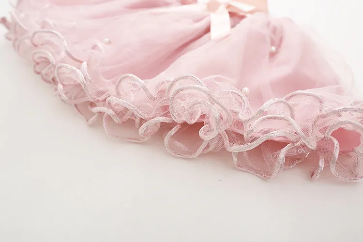 Fanfiluca New Baby Girls Tutu Skirts Layer Fluffy Children Solid Color Ballerina Party Dance Tulle Skirt Girl Nail Bead  Skirt 005