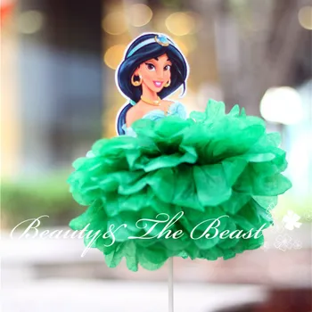 

12'' High Six Princess Cake Toppers Cake Accessory Tutu Cake Table Party Supplies Birthday Party Decorations Kids Baby Shower