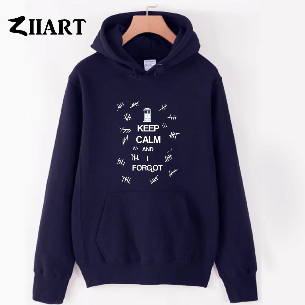 

Man hoodie Cotton doctor who public call police box keep calm and i forgot Boys male fleece polyester couple clothes autumn wint