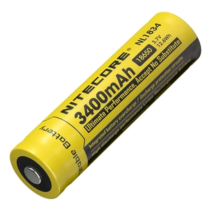 

NITECORE NL1834 18650 3400mAh 3.7V High Performance Li-ion Rechargeable Battery with Protection PCB (1pcs)