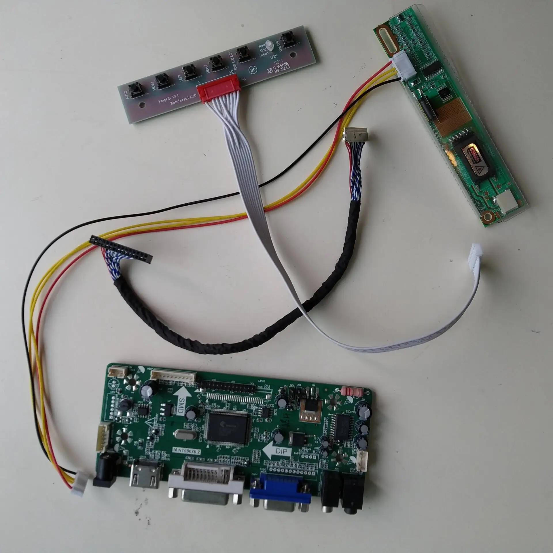 ЖК-дисплей светодиодный HDMI VGA DVI карта плата контроллера набор &quotсделай сам&quot
