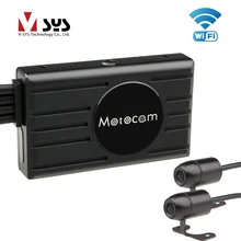 VSYS 3,0 »Видеорегистраторы для мотоциклетного регистратора M2F Wi-Fi Настоящее FHD 1080P двойной мотоцикл Камера регистраторы спереди и сзади Вид Водонепроницаемый объектив Доры коробка