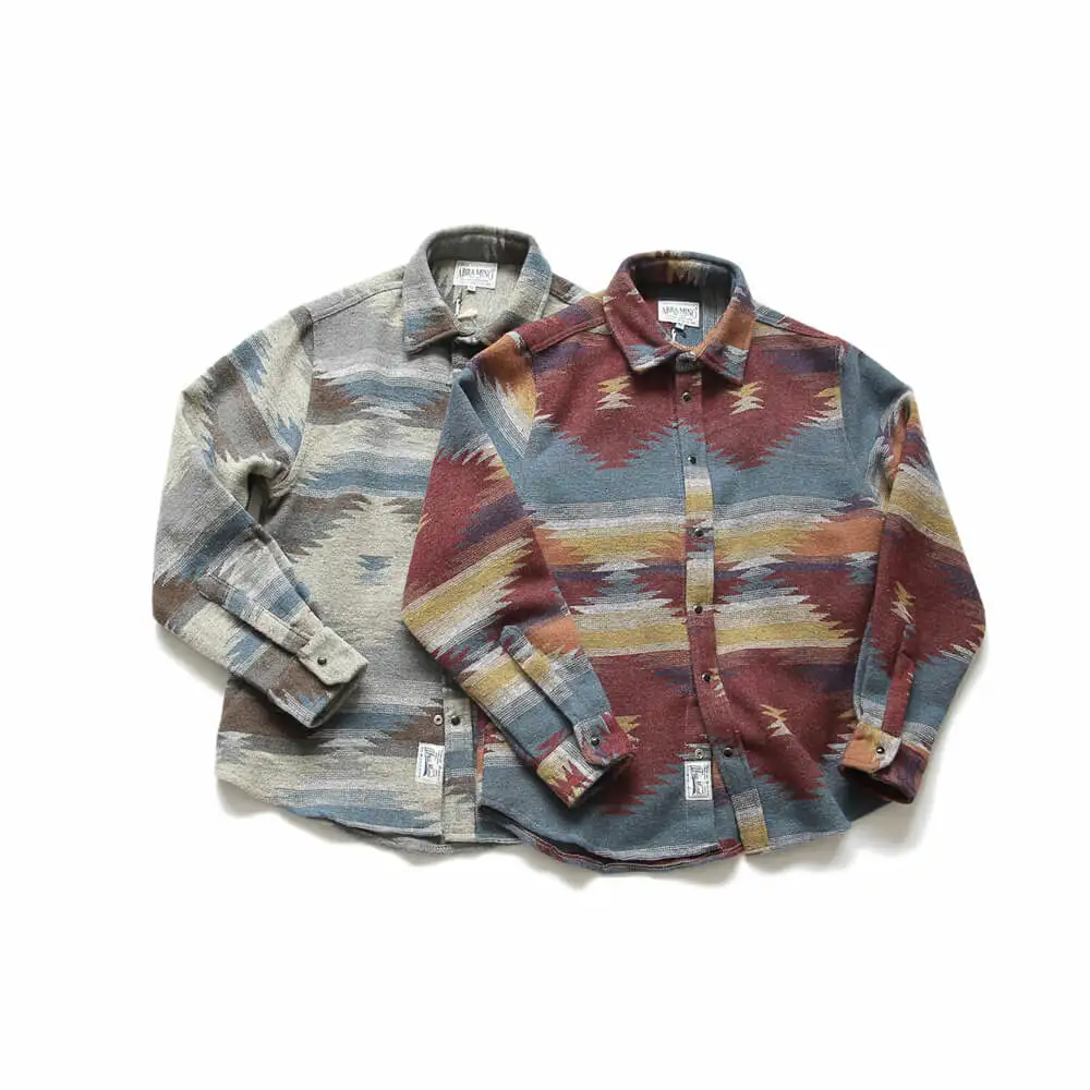 Oscn7 фолк-Пользовательские Рубашки для мальчиков для Для мужчин Винтаж шерстяные Досуг узор рубашка Для мужчин плюс Размеры уличная CHEMISE Homme