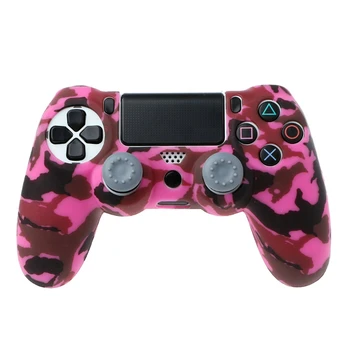 

Camouflage Silicone Cover + 2 Thumbstick Caps For Dualshock 4 PS4 Controller