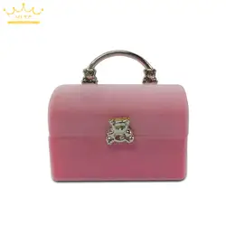 1 шт. креативная кольцевая коробка принцесса Ювелирная бархатная коробка для хранения Футляр для колье ювелирные изделия серьги шкатулка