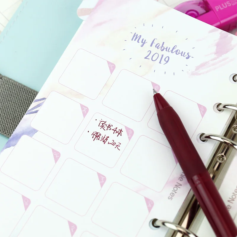 

Calendar Divider Colorful Paper Notebook Index Paper Separator Pages 6 Holes Diary Index Pages Loose Spiral Dividers Fashion New
