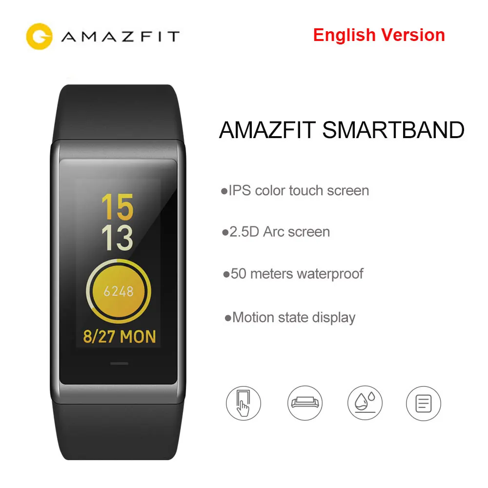 

English Version Huami AMAZFIT Cor Midong Smartband Bluetooth 4.1 GPS Heart Rate Monitor 50m Waterproof 12 Days Battery Life