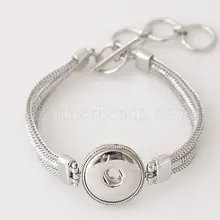 Сменные Браслет 18 мм кнопки браслет Имбирное печенье jewelry браслет partnerbeads KB3337