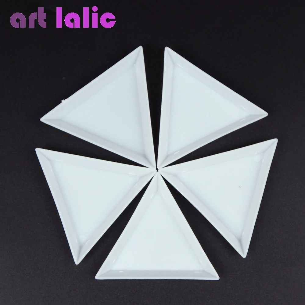 2/5/10 шт. Пластиковые Треугольные лотки|rhinestone plate|box rhinestonerhinestone box |
