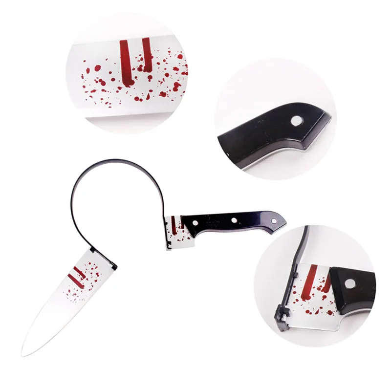 Halloween Horror Bloody Trick Joke Make Up Party Festival Decor Head Ornament Ideal For Playing