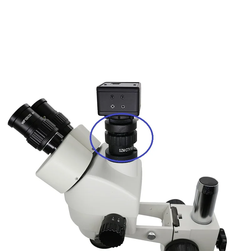 0.5X C-mount Relay Lens Adapter Reduction Lens f/ Trinocular Stereo Microscope 1/2 CTV CCD Industrial Camera SZMCTV1/2 Connector