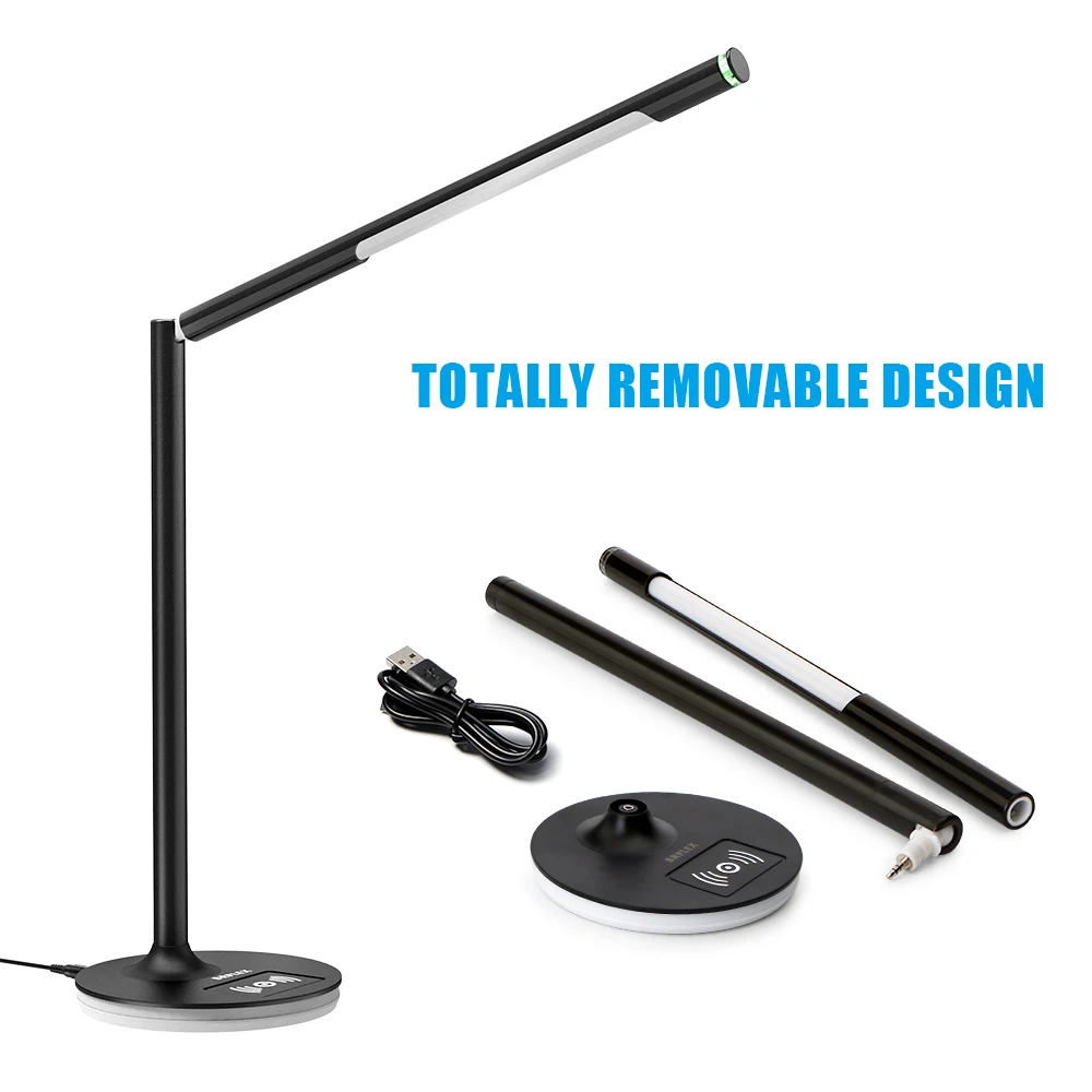 BRILEX Desk Lamp Table Lmap with 3 Lighting Modes Wireless Charging for iPhone X Xr Xs Max Samsung Galaxy Huawei P30 Mate30 pro.