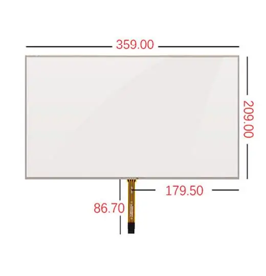 359*209 15.6 inch touch screen notebook liquid crystal resistance four line handwriting thickening industrial glass ST156001 | Компьютеры
