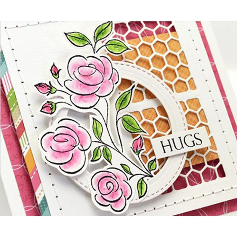 

Sunrise Hexagon Thank You Cut Frame Die Stencils for DIY Scrapbooking Decorative Crafts Embossing New Paper Cards 2018 Die