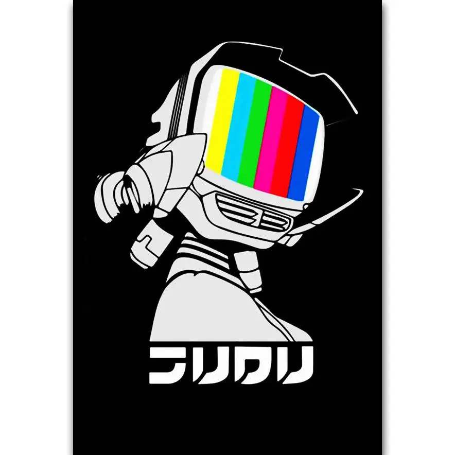 Hot New FLCL Canti Broadcast Custom TV-Silk Art Poster Wall Sicker Decoration Gift
