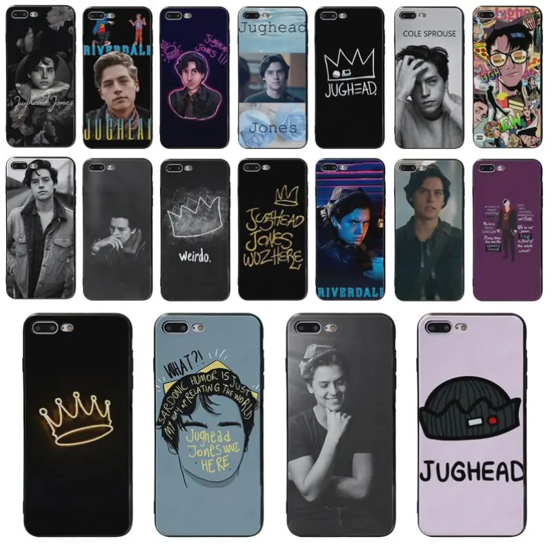 

Yinuoda TV riverdale Jughead Jones Black soft shell Cover case For iphone 5S X 8 8p 6S 6plus X XS XR XSMAX 6s Plus 7 7plus Coque