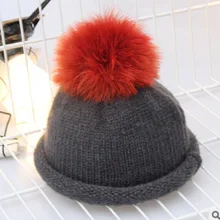Женская Теплая Зимняя кепка крючки для вязания шерстью вязаная Съемная индюшиный пух шапочка с помпонами Bobble Skull Hat Bonnet femme Hat
