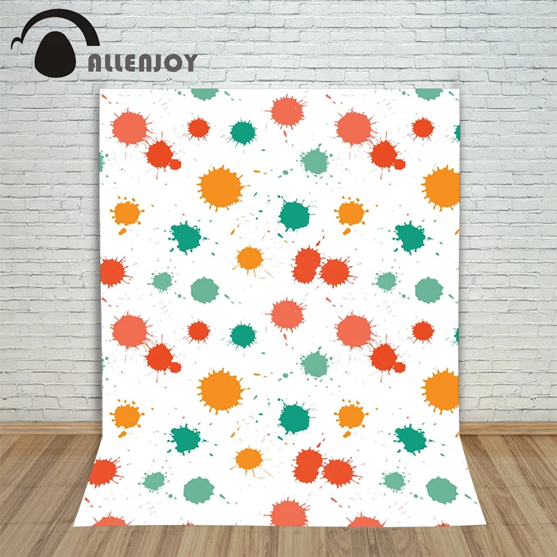 

Allenjoy photographic background Paint colored dots backdrops newborn boy studio Excluding bracket 10x20
