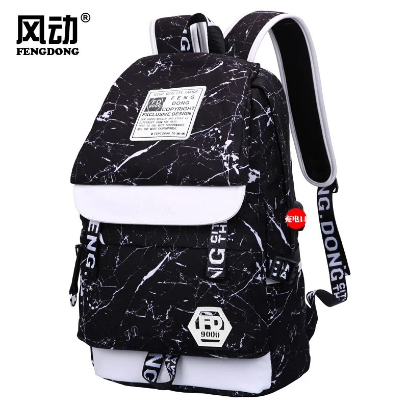 

Waterproof Anti-theft Backpack Unisex Patchwork Software Zipper Casual Soft Handle Quality Brand Laptop Bag School Backpack
