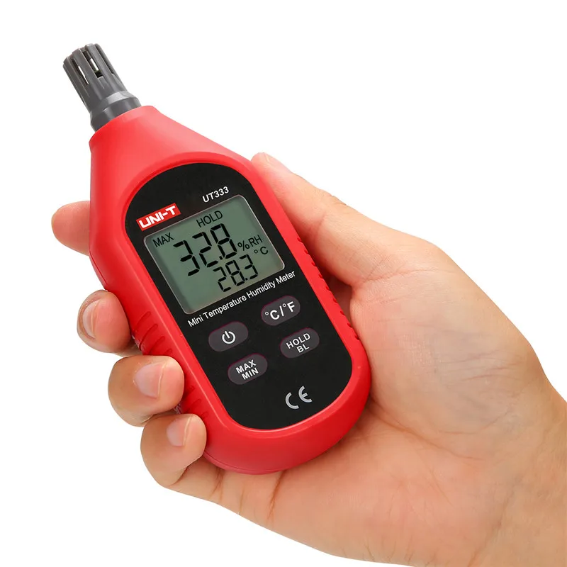 

UNI-T thermometer hygrometer UT333 mini digital Air thermometer hygrometer date hold lcd temperature humidity meter