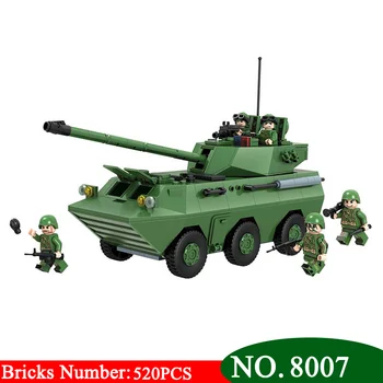 

NEW Winner 8007 Models building toy 520pcs Military Swat 02 Assaults Guns Tank Building Blocks toys For Children & hobbies