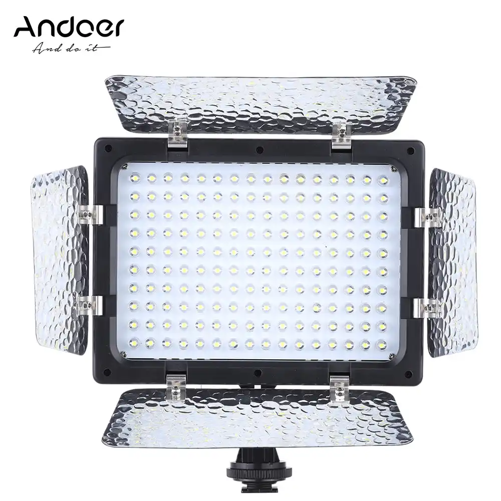 W160 LED Luz de Video 6000K Regulable Relleno Panel de luz para DSLR vídeo de foto