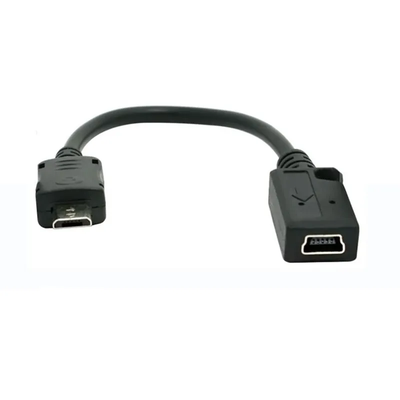 

0.1M Micro USB Male to Mini USB Female Adapter Cable for phones MP3