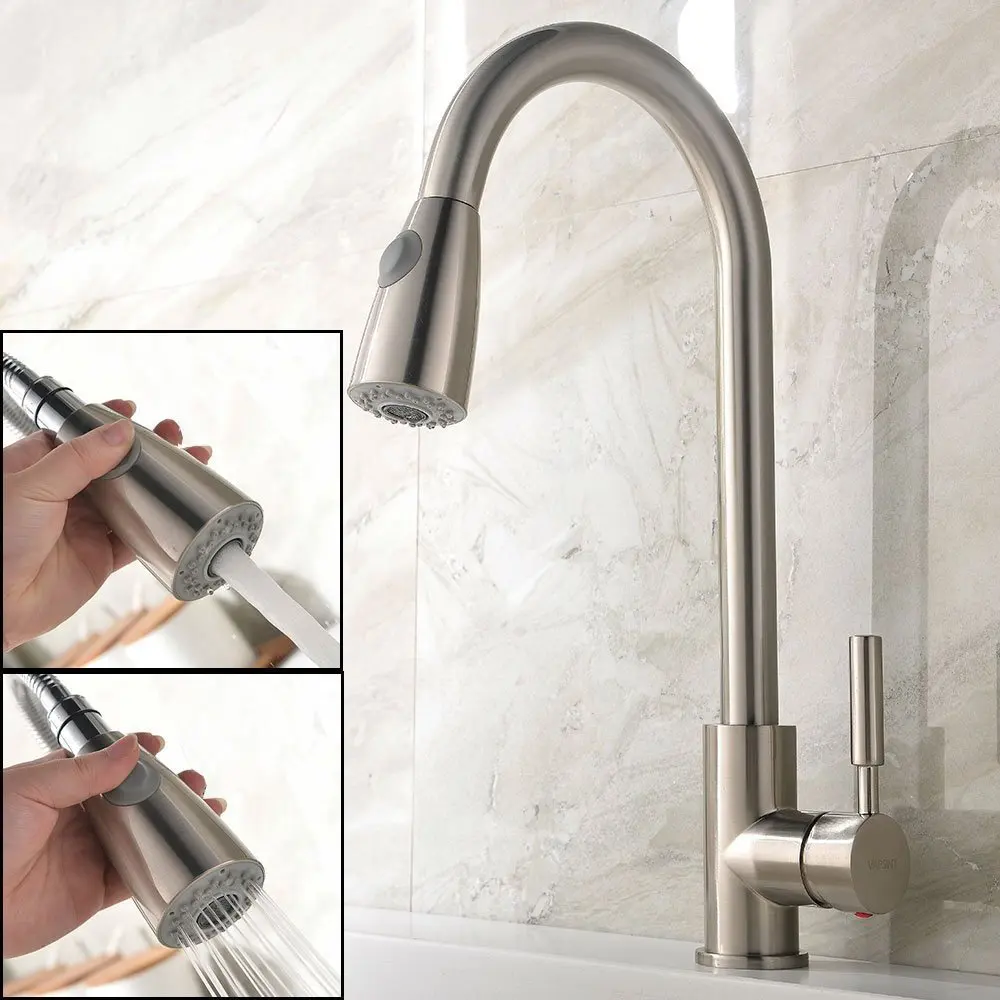dual head kitchen faucet