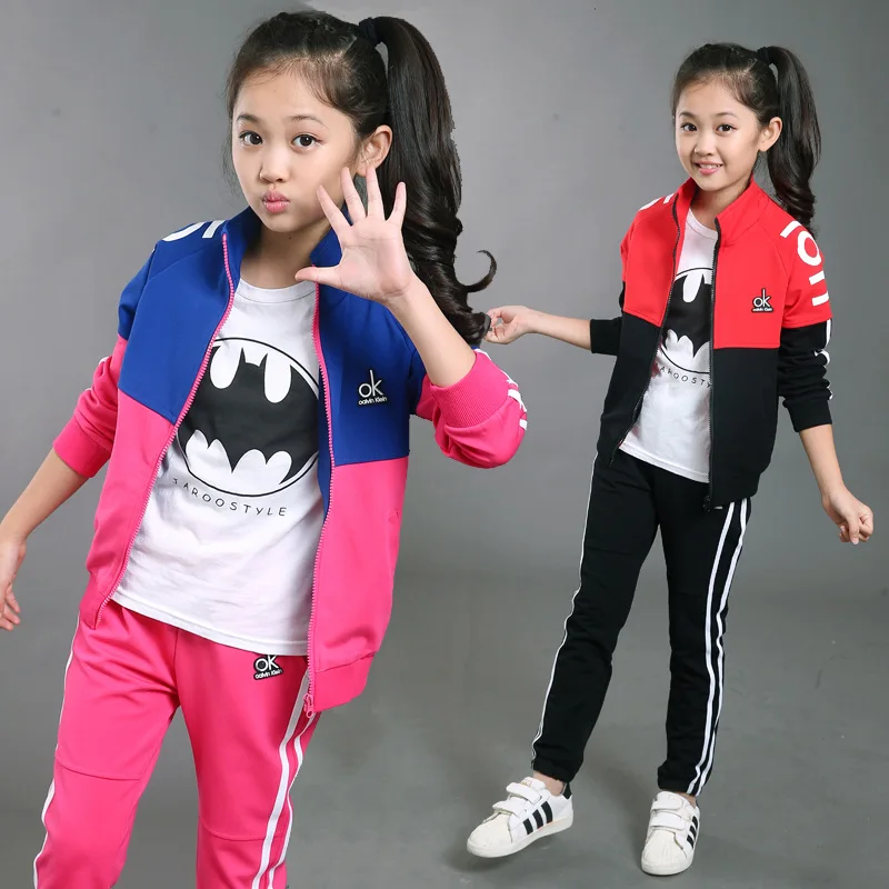 

Girls Boys clothing set jacket Floral Sports coat+pants 2Pcs Sets Suit Children Girls Clothing Sets For Girl Kids Sport Clothes