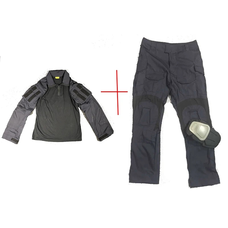 

New G3 Uniform Combat Shirt Pants with Knee Pads Military Airsoft Uniform Tactical Paintball Hunting Clothes BDU Camouflage