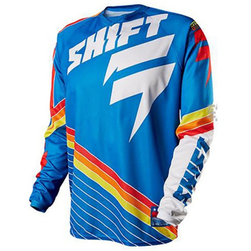 Blue Brand new Motorcycle Jerseys Moto XC Motorcycle Summer Mountain Bike Motocross Jersey XC