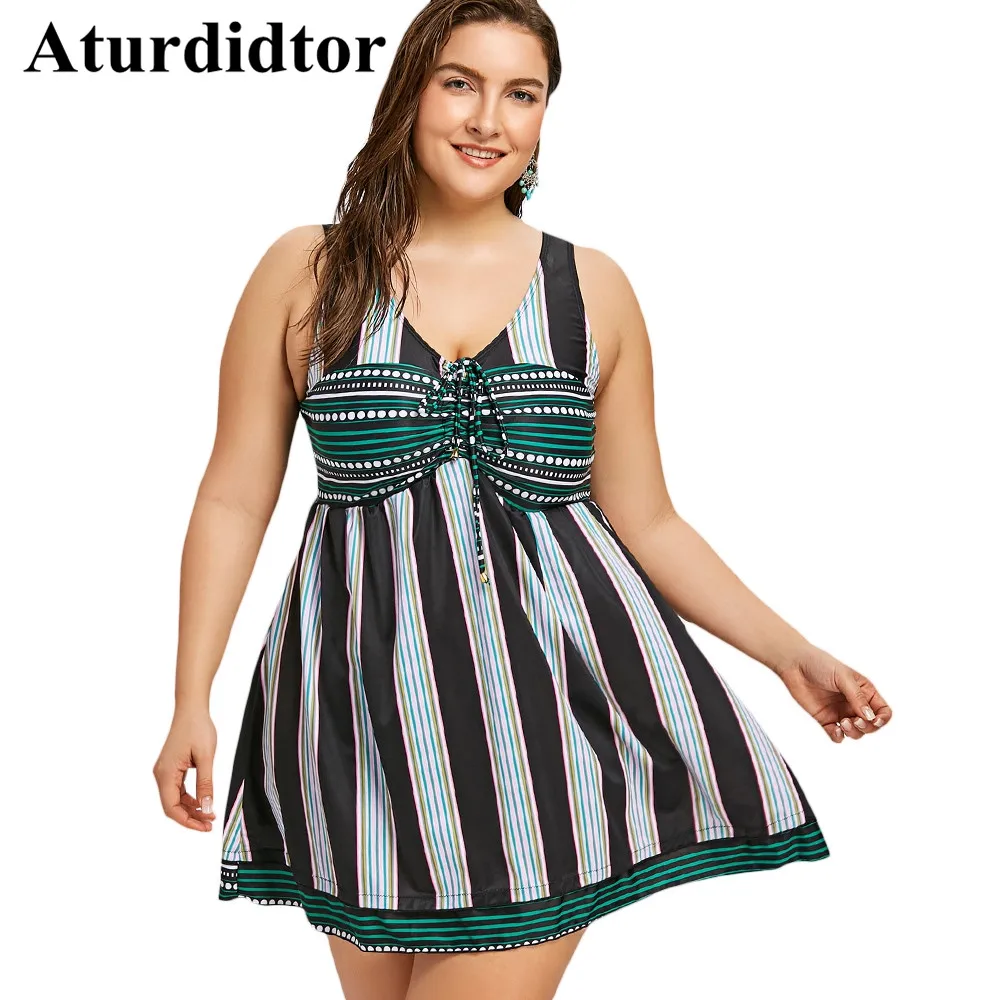 empire waist swimdress