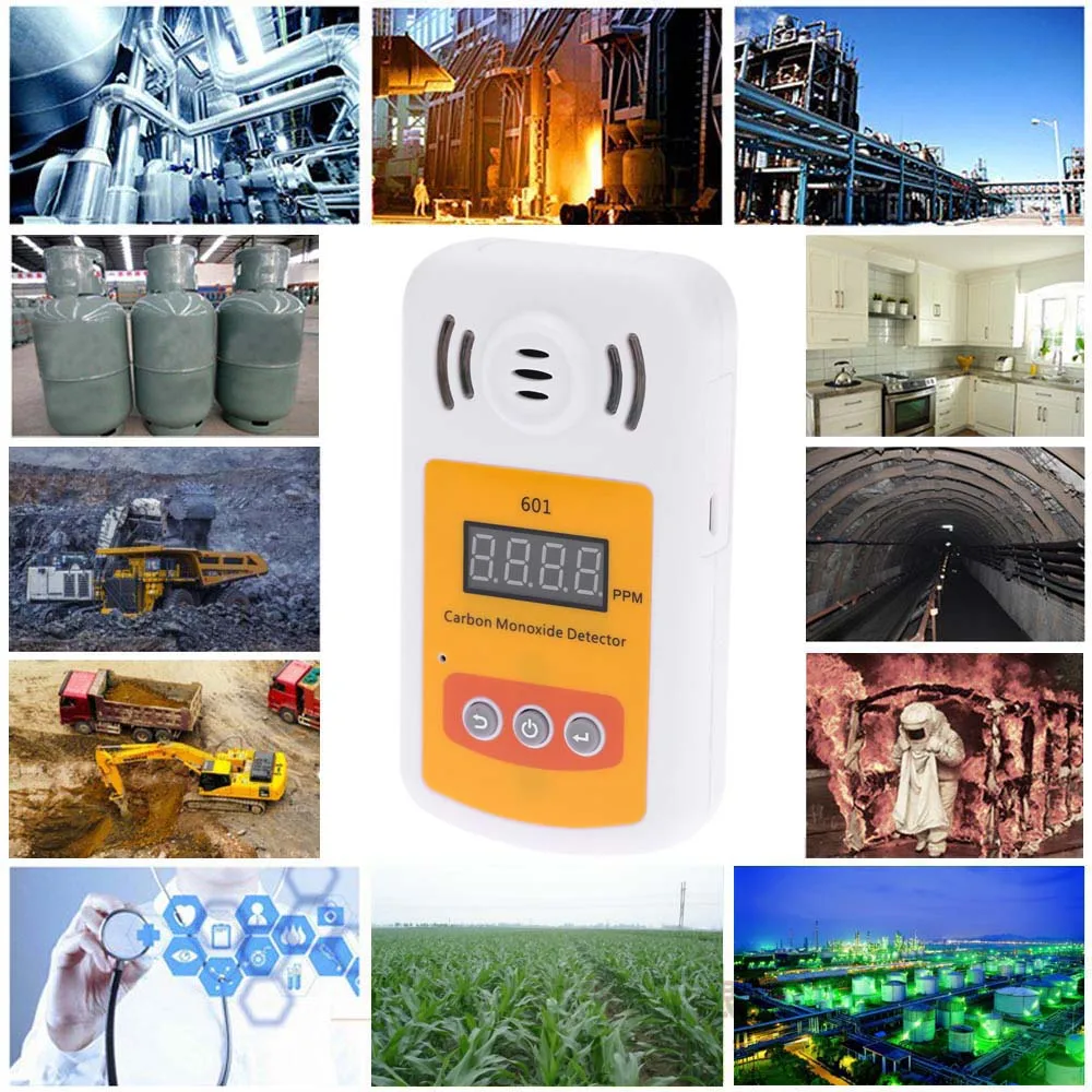 Портативный детектор газа для угарного (CO) газовый мини анализатор CO счетчик со