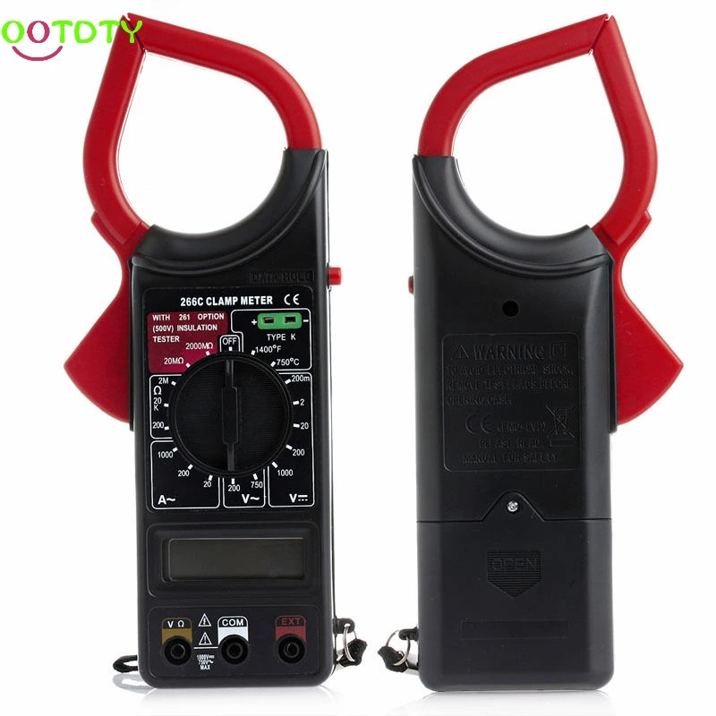 

Digital Voltmeter Ammeter Ohmmeter Multimeter Volt AC DC Tester Clamp Meter