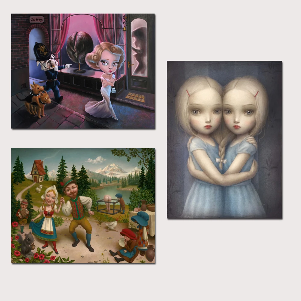

Mark Ryden Aafccd03bee 1 Panel Abstract Wall Art Oil Painting Poster Canvas Painting Print for Living Room Home Decor